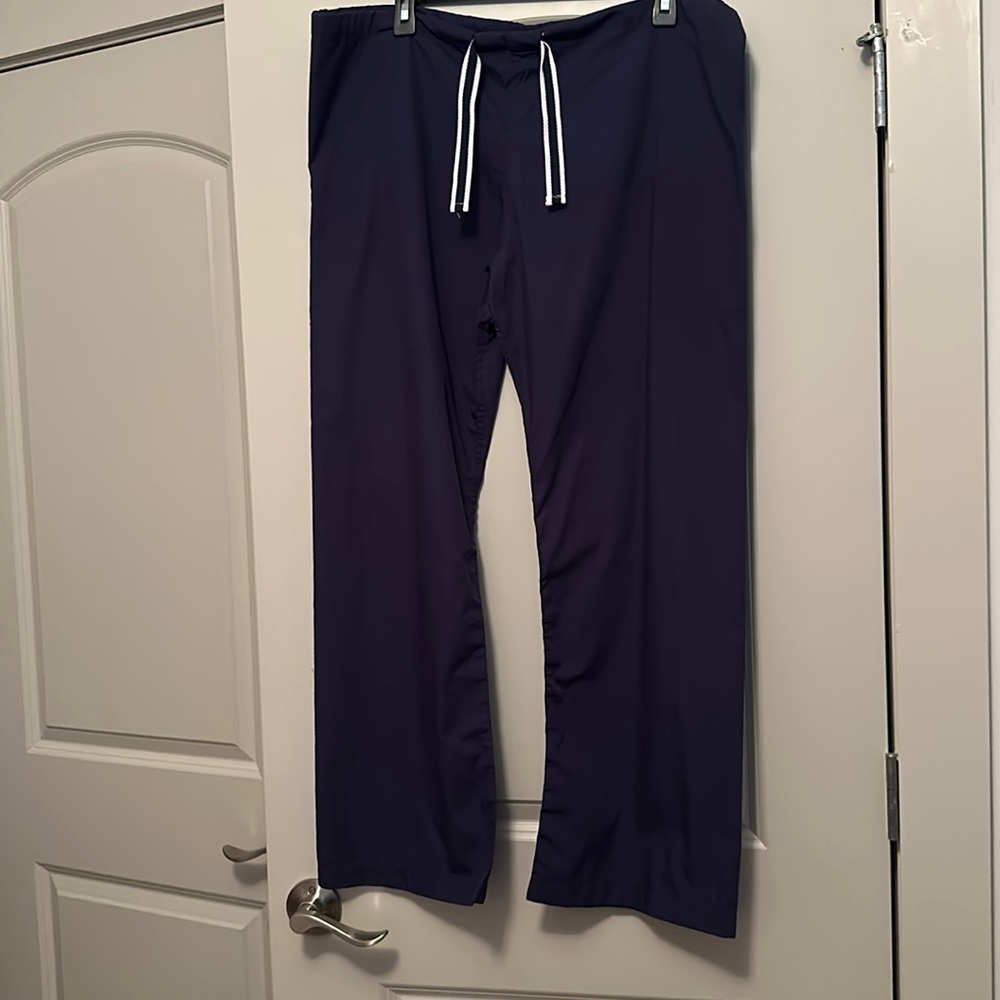 Womens Navy Blue Sky Scrub Pants